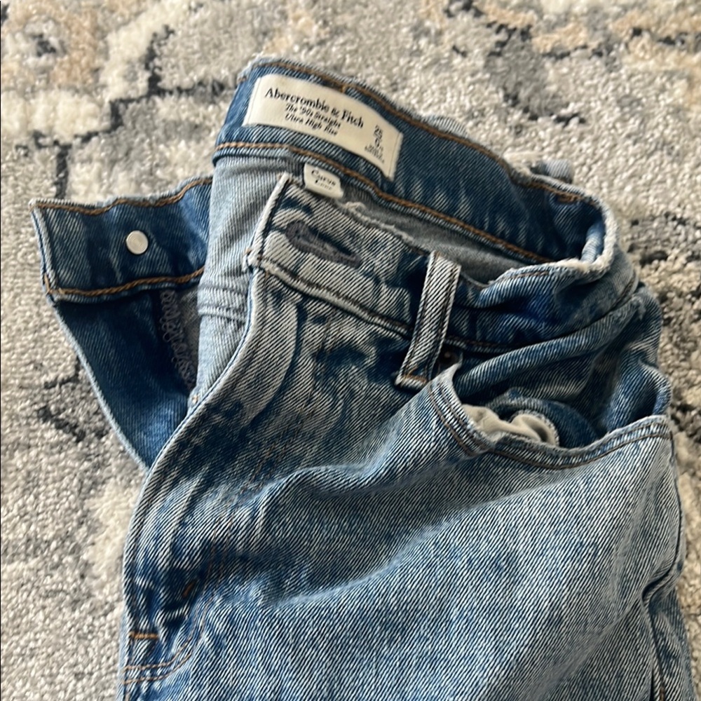 Abercrombie & Fitch Blue Slim Straight Jeans
